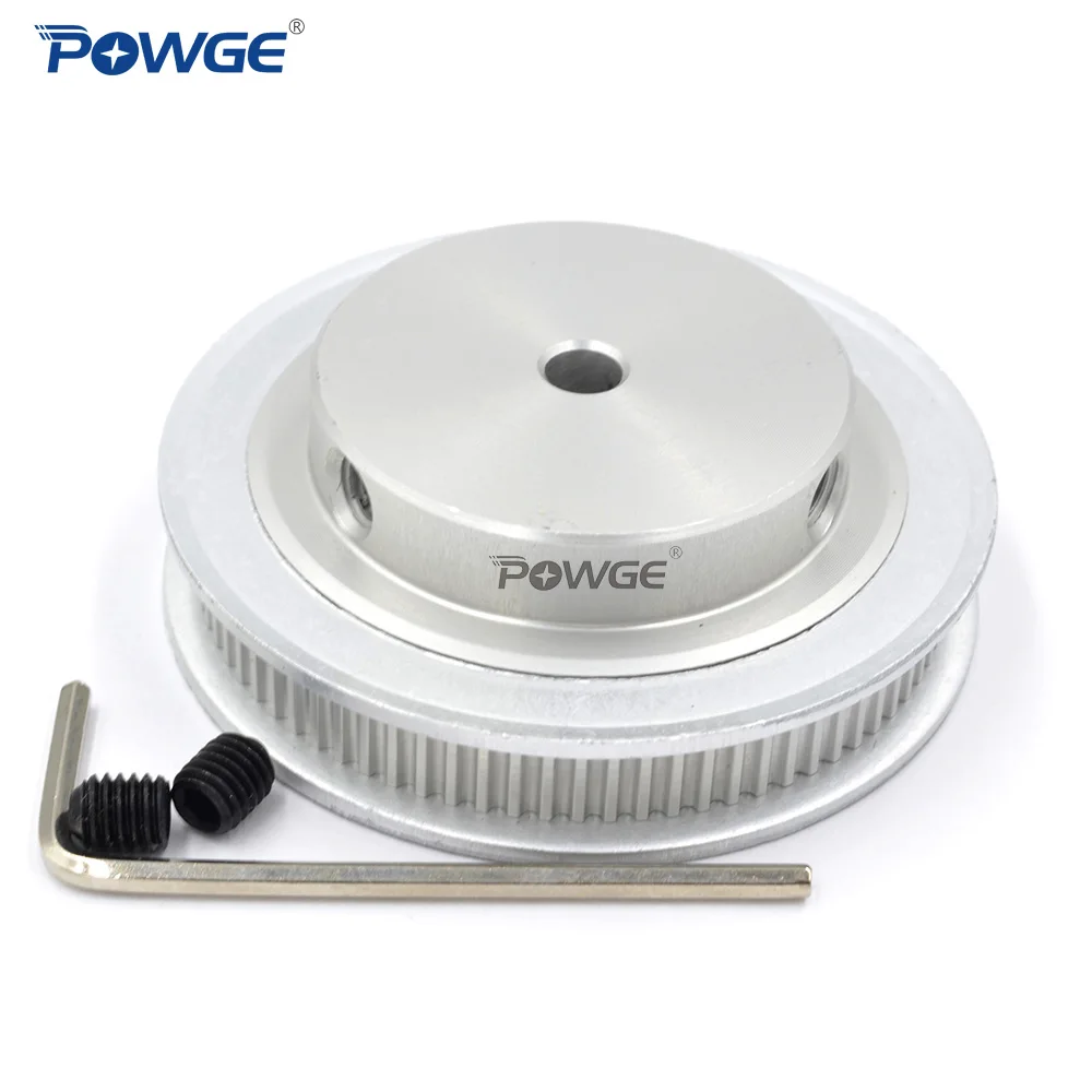Timing Pulley POWGE 80 Teeth 2GT Timing Pulley Bore 6/6.35/8/10/12/14/15/16/17/19/20mm for GT2 Open Synchronous belt width 6/10mm 80Teeth 80T