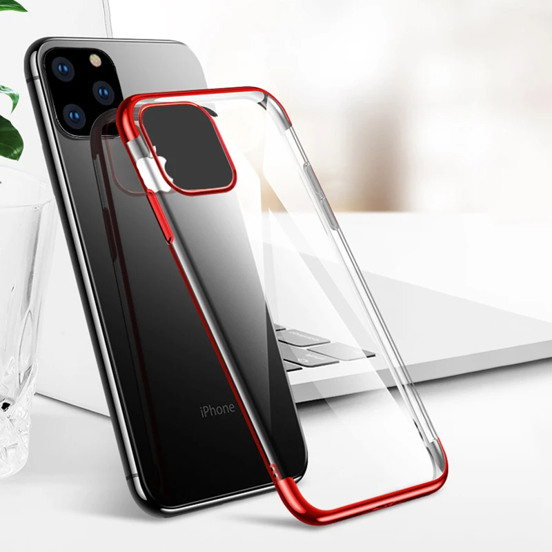 Для apple iPhone 11/12/11 Pro/12 pro/11 Pro max Прозрачный ударопрочный мобильный телефон Мягкий