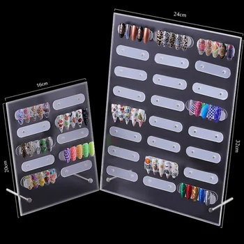 

Nail Art Transparent Acrylic Dust-proof Display Stand Display Board Sample Display Frame
