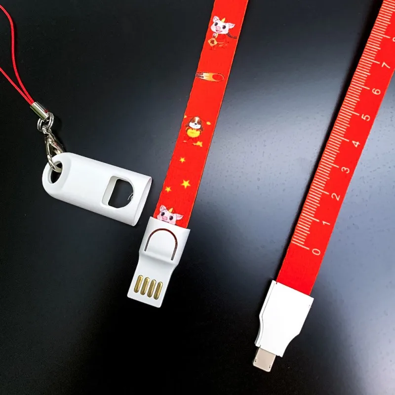 Зарядный кабель шейный ремешок съемный шейный шнур для IPhone11 pro max Micro-usb type-C