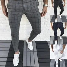 mens checkered slacks
