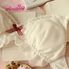 Lolita Cute Sweet Ultra Thin Bras and Panty Set Princess Underwear Ruffle Bra Brief Thong Set for Young Girl Lingerie Sexy Girls ► Photo 3/6