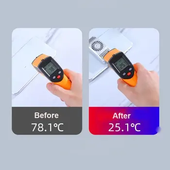 

Smart Mobile Phone Cooler Usb Fan Lightweight Radiator Anti-Noise Handheld Heatsink Stand For Pubg Gaming With Clip