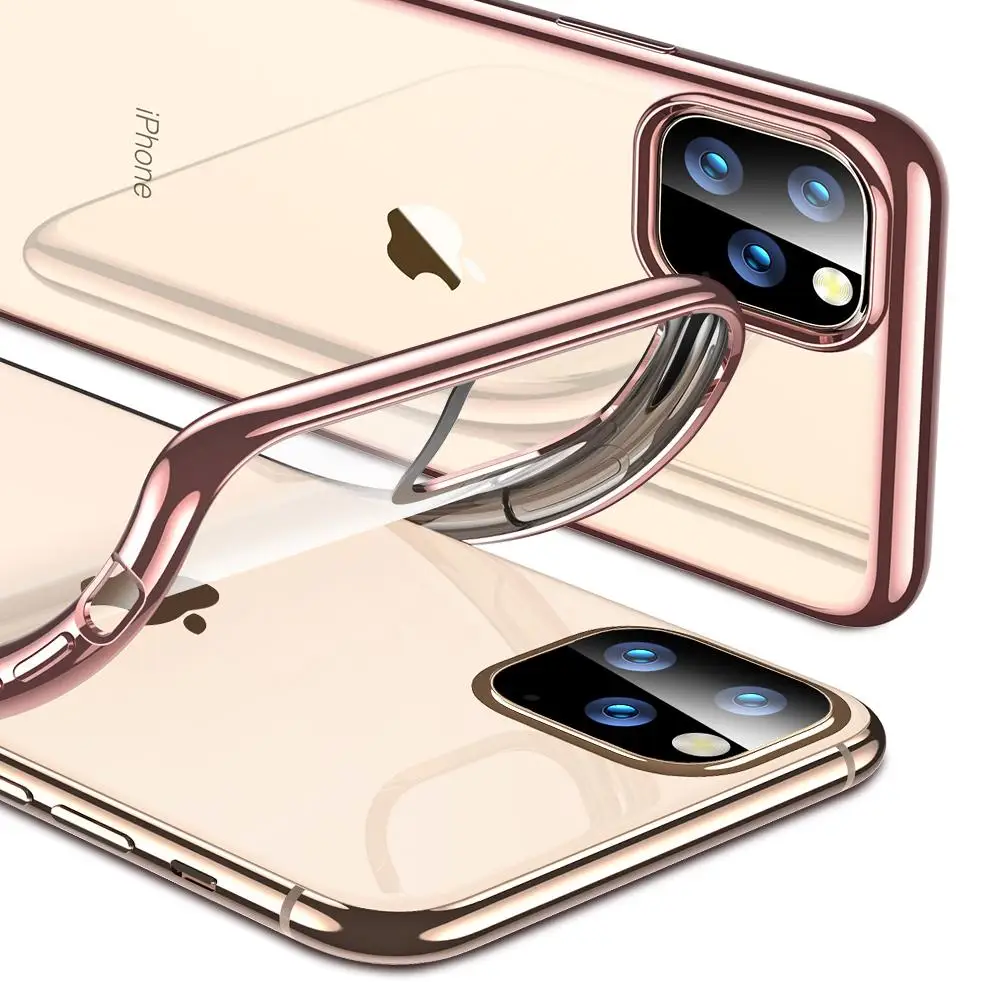 Ультратонкий Прозрачный чехол для телефона IPhone 11 Pro Max Xr X Xs 6 6s 7 8 Plus роскошное