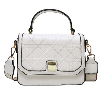 

Fashion Tote Square Bags Shoulder High Quality Lady Messenger Crossbody Bags White Color Women Handbags Ins New Trend Sac A Main