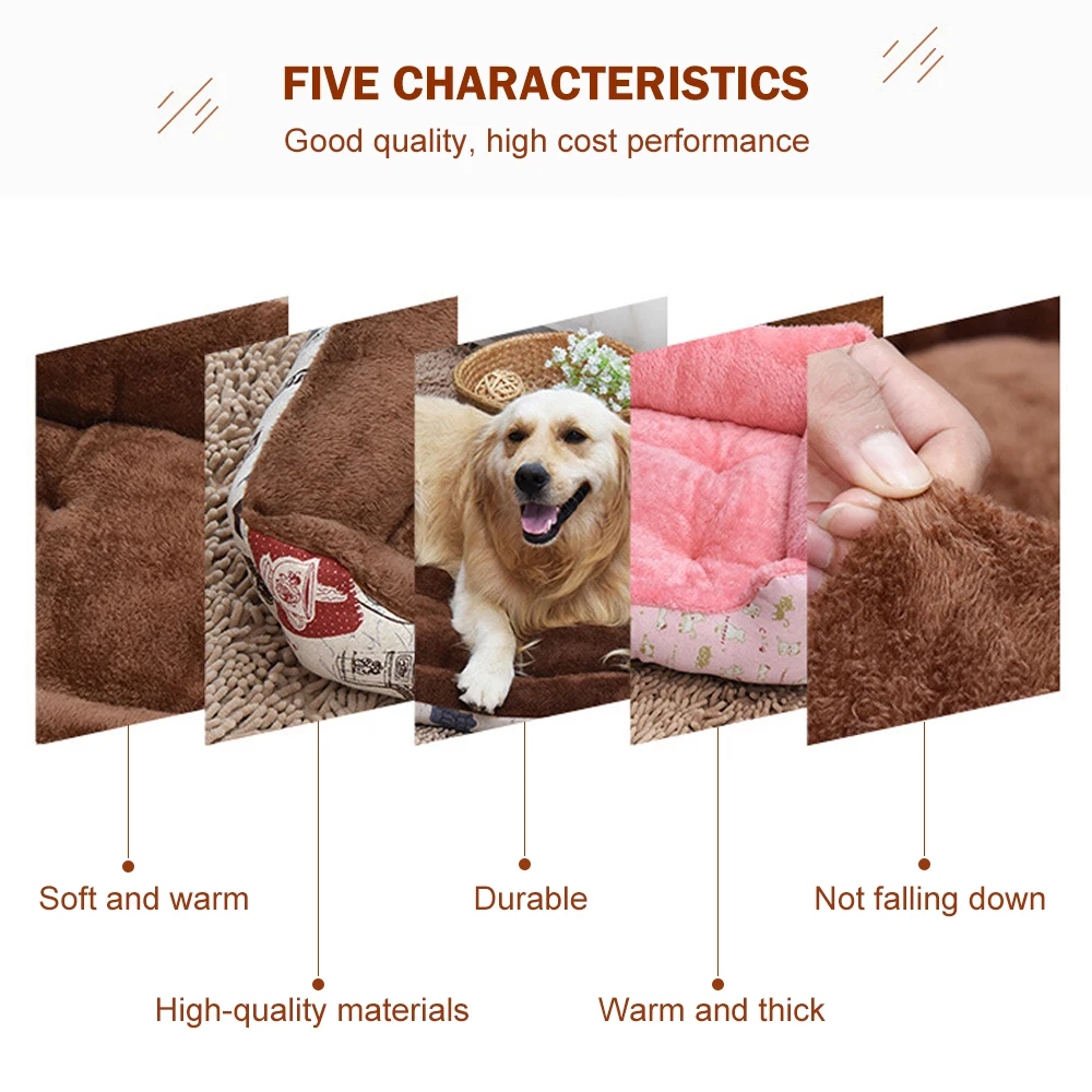 Soft Warm Thick Short Plush Velvet Dog Bed Washable Dog For Large Dog Basket Pet Bed Kennel Dog House Velvet Mat Sofa Soft Warm Thick Short Plush Velvet Dog Bed Washable Dog For Large Dog Basket Pet Bed Kennel Dog House Velvet Mat Sofa