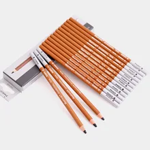 Новые продукты Марко 7016-12cb Изобразительное искусство эскизная ручка угольная ручка окрашенный карандаш картографический уголь карандаш мягкий в твердом