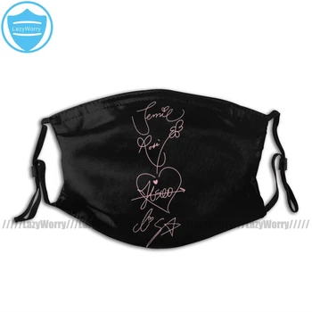 

Kpop Mouth Face Mask BLACKPINK AUTOGRAPHS Facial Mask Funny Fashion with 2 Filters for Adult
