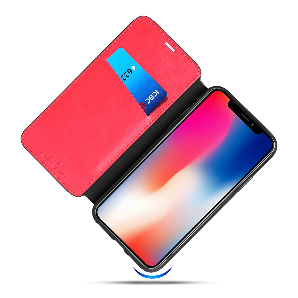 Ультратонкий чехол для Apple iPhone XS Max, кожаный чехол-книжка из ТПУ для Apple iPhone XR, флип-чехол 6 S 6 S 7Plus 8Plus