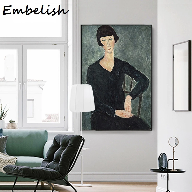 1 шт. знаменитый рисунок Пикассо классический Amedeo Modigliani HD картины на холсте для