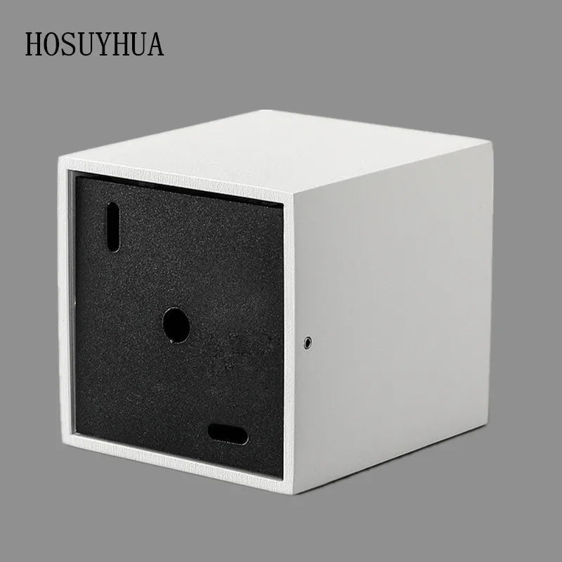 9W Indoor White Black Square Angle Adjustme Grille Lights Mall Clothing Store SpotlightAluminium Modern Lighting Fixture 85-265V