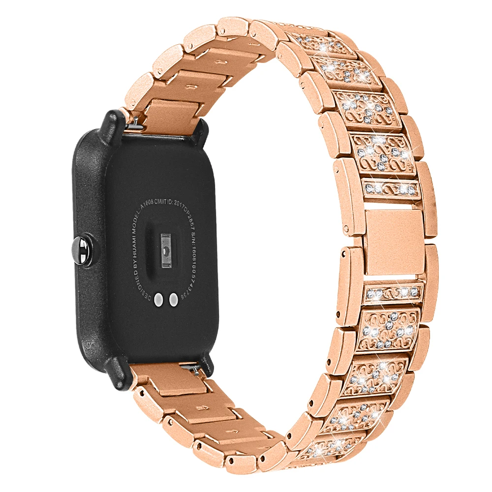 Для Hua mi Amazfit Xiaomi mi ремешок 20 мм 22 мм высококачественный металлический браслет из нержавеющей стали со сменными часами Универсальный