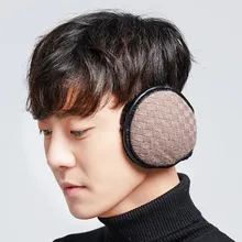 Унисекс Складные зимние наушники зимние ветрозащитные теплые уличные наушники с мехом однотонные женские наушники