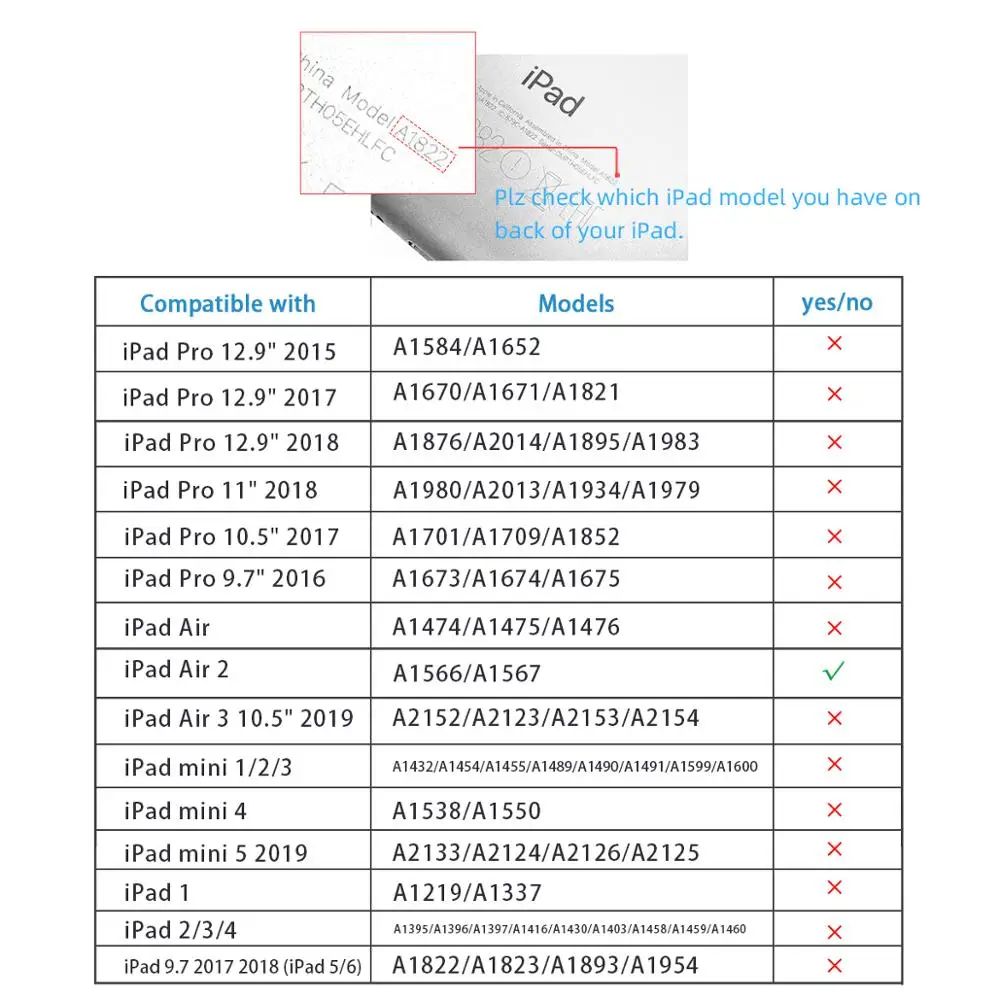 Для ipad Air 2 Чехол Ультра тонкий легкий смарт-чехол Подставка для Apple ipad 6 9,7 дюймов планшет с функцией автоматического сна/пробуждения