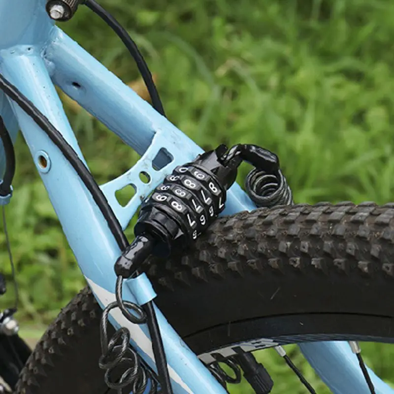Велосипедный замок Многофункциональный пароль противоугонные багажные замки портативные аксессуары для езды