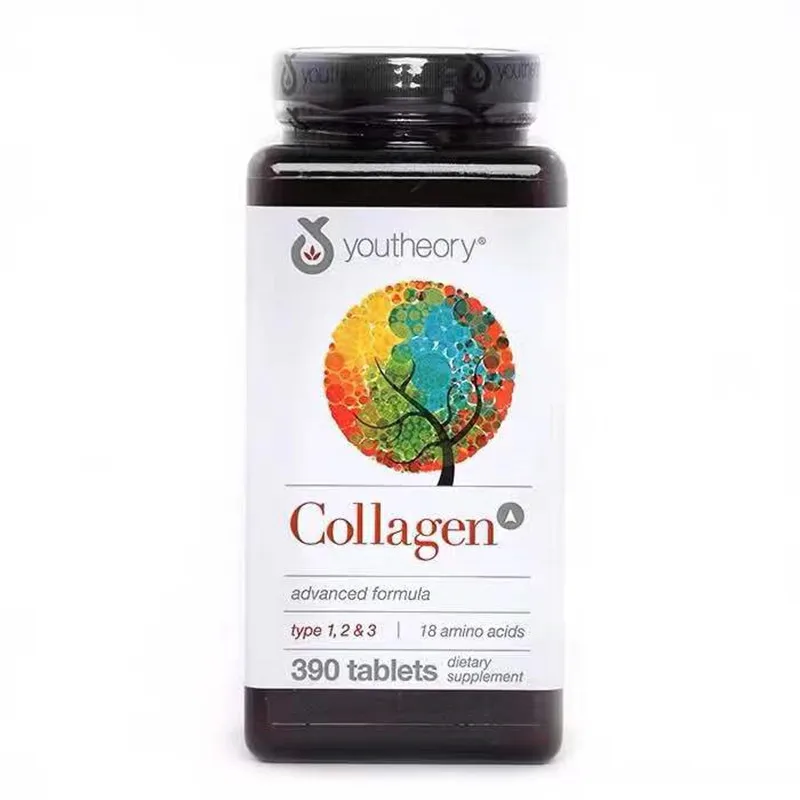 US imports Youtheory Collagen Collagen tablets contain 18 kinds of amino acids+ VC 390 tablets and 1 bottle free delivery