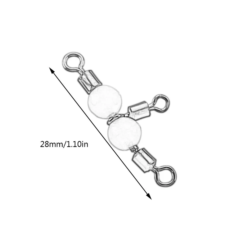 Тройной поворотный с светящимися бусинами твердое кольцо поперечный