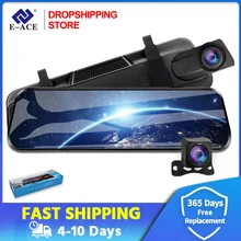 Carro dvr 2k 10 stream stream córrego mídia espelho retrovisor gravador de visão noturna auto registrador dashcam duan lente