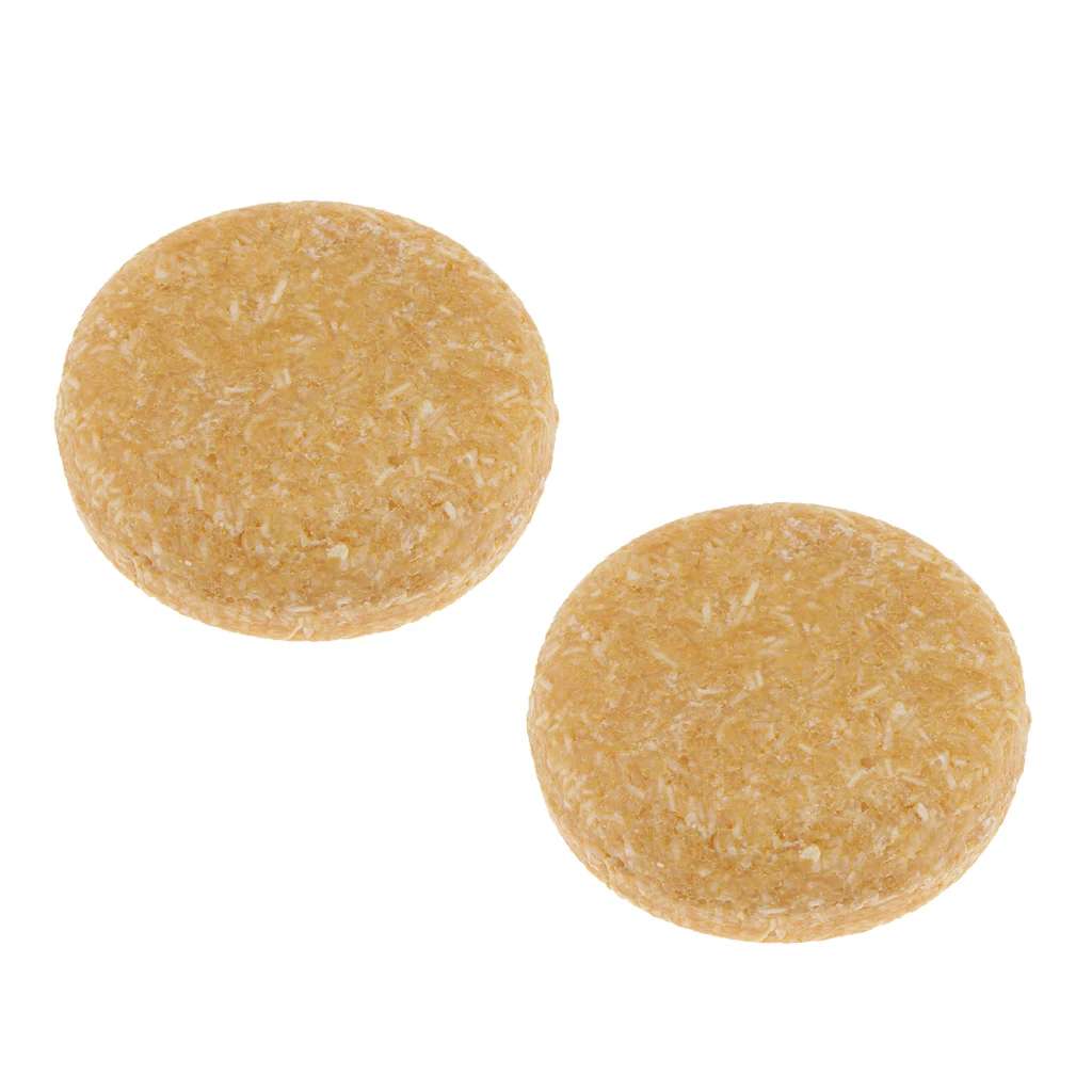 2pcs Honey Essence Hair Shampoo Bar Natural Solid Soap for Shiny Smooth Hair