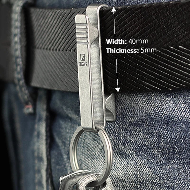 Pants Buckle Keychain Clip Hanging on Belt Car Shape Keyring Key Chain Ring