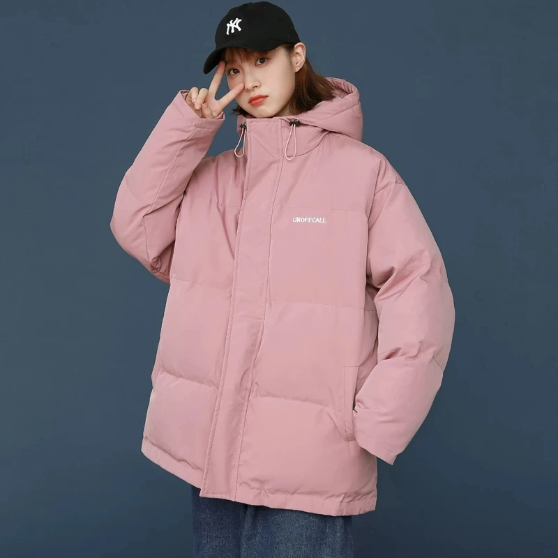 

Oversized Puffer Cotton Padded Purple Jackets Women Down Feather Jackets Coat Winter Fashion Thick Warm Bubble Outwear