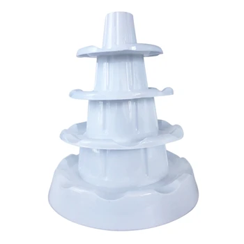 

5 Tier Macaron Tower Display Stand, Round Stackable Cookie Dessert Cake Rack Macaroon Cupcake Holder for Wedding Birthday Party