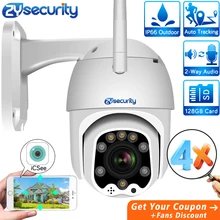 1080p 4X Автоматический зум WiFi PTZ IP камера наружная беспроводная скоростная купольная камера автоматическое отслеживание CCTV камера видеонаблюдения iCSee