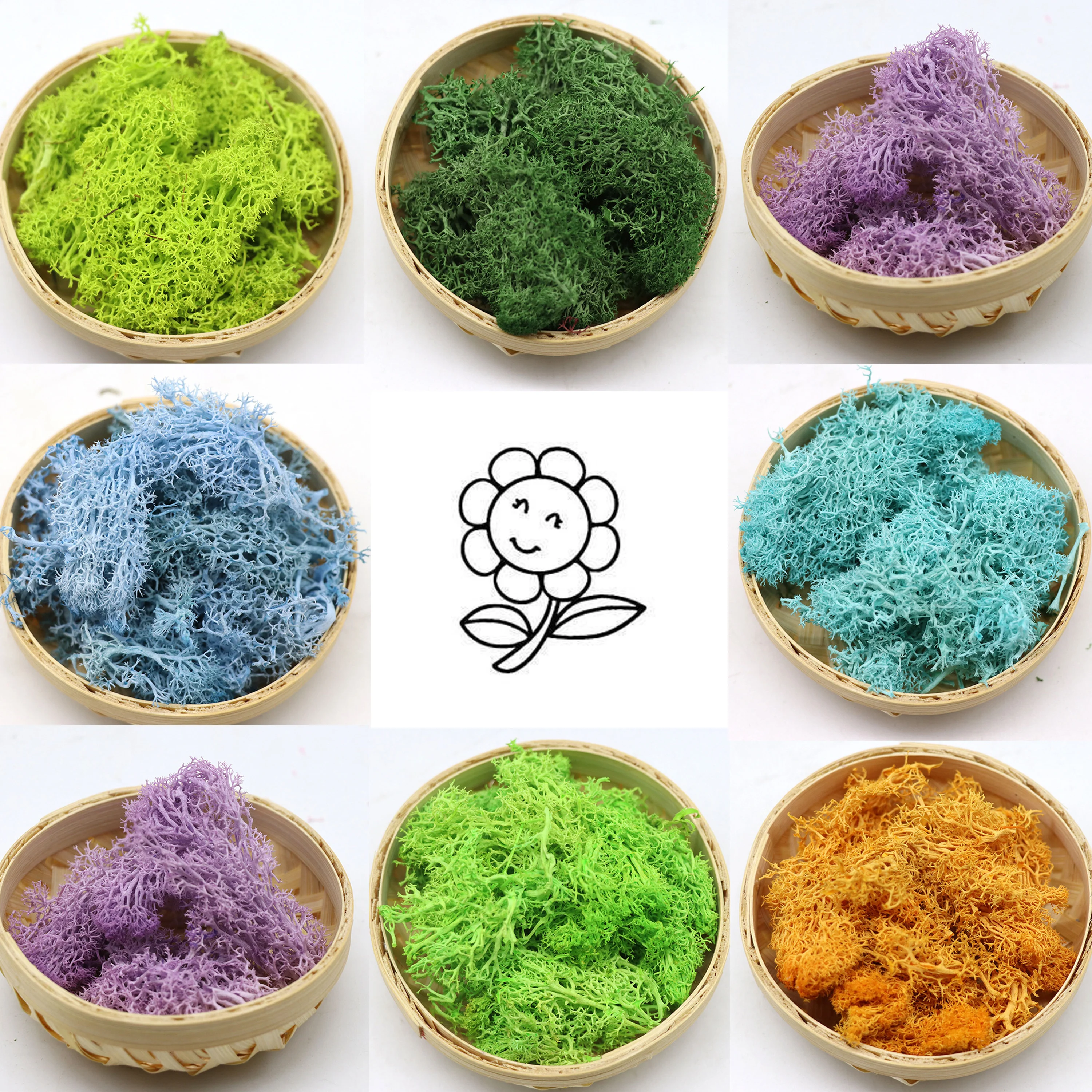 

Artificial Plant Eternal Life Moss Dried Grass DIY Home Wedding Christmas Decoration Wall Micro Landscape Artificial Moss