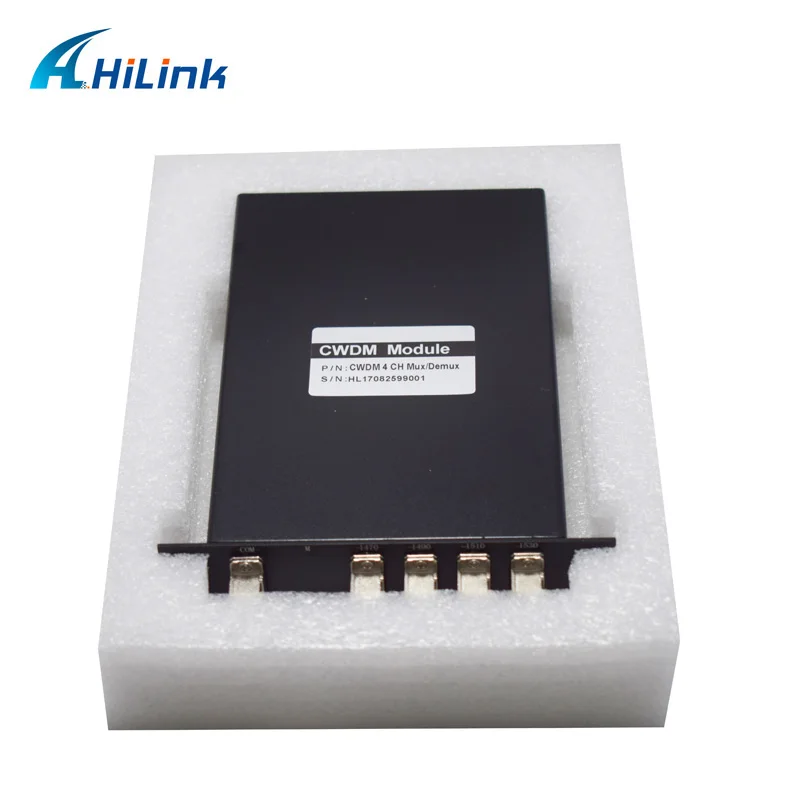 Hilink корпус оптического Кросса Fast Ethernet 4CH модуль CWDM 1470nm~ 1530nm одного волокна 4CH CWDM Mux/Demux