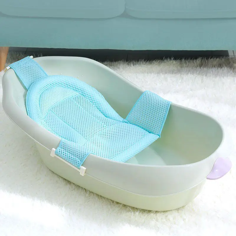 Baby Breathable Bath Racks Newborn Non-slip Pad Head Protective Soft Kids Shaping Mesh Bathtub Pads New New Arrival