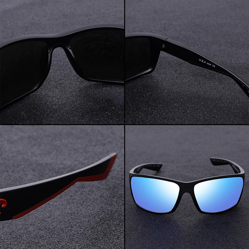 Мужские поляризованные солнцезащитные очки refton для вождения, Мужские квадратные солнцезащитные очки, фирменный дизайн, Polaroid, спортивные солнцезащитные очки для мужчин, UV400