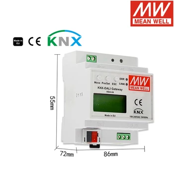 

Taiwan MEAN WELL KDA-64 power supply smart home built-in digital DALI power gateway lighting system KNX connector LED lighting