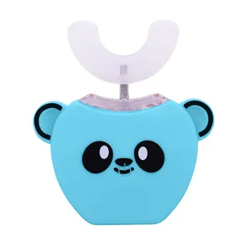 

360 Degrees Lips Care Kids Automatic Sonic Electric Toothbrush U Shaped Head with Music for Children USB Charging Tooth Whiten