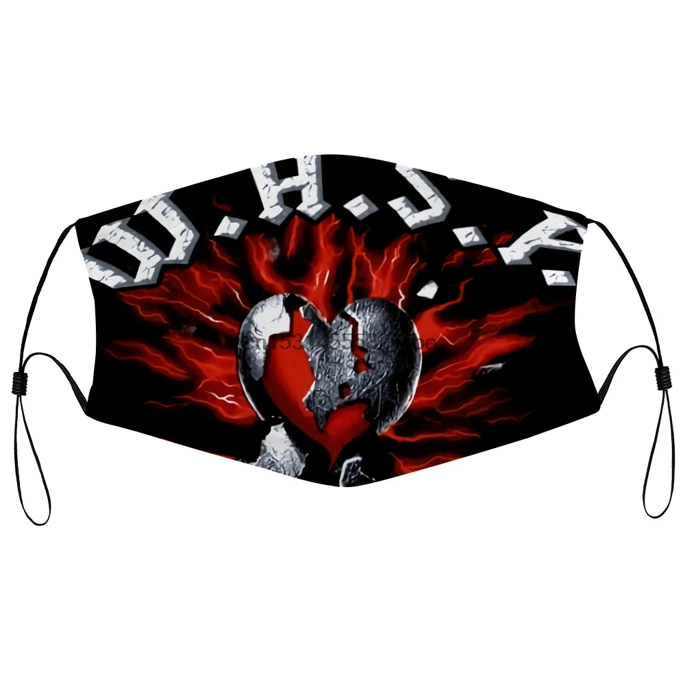 Пылезащитная маска с фильтром w. A.S.P Nation Crazy Heart новая тяжелая металлическая