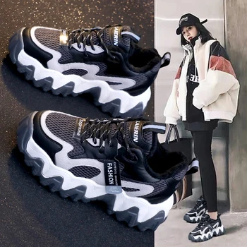 

krasovki Fashion Women Casual Shoes Hot sale Mesh Luxury Platform Shoes Women Sneaker Ladies Dad Chunky Trainers Chaussure Femme