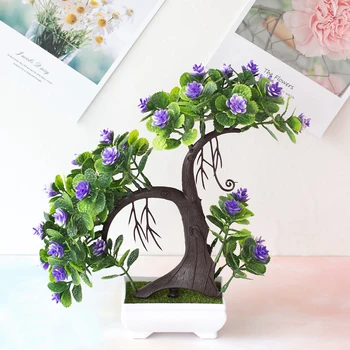 

Artificial Potted Plant Simulated Lifelike Home Garden Office Ornaments Decor