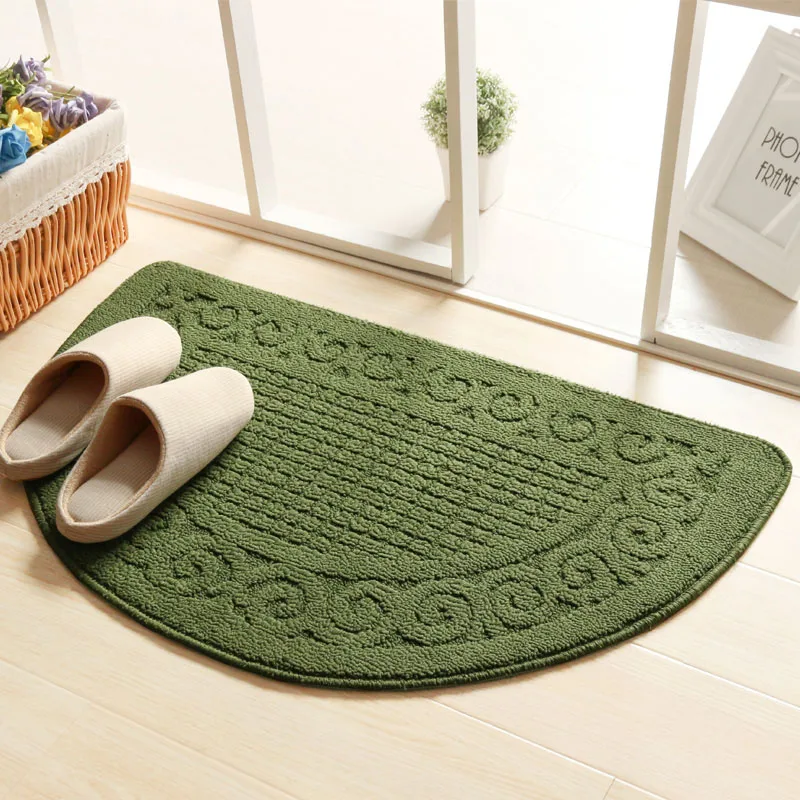3 Retro Semicircle Carpet Anti-dust Removal Function Mat Living Room Carpet Bathroom Mat Bathroom Non-slip Tread Classical Style - Цвет: 3