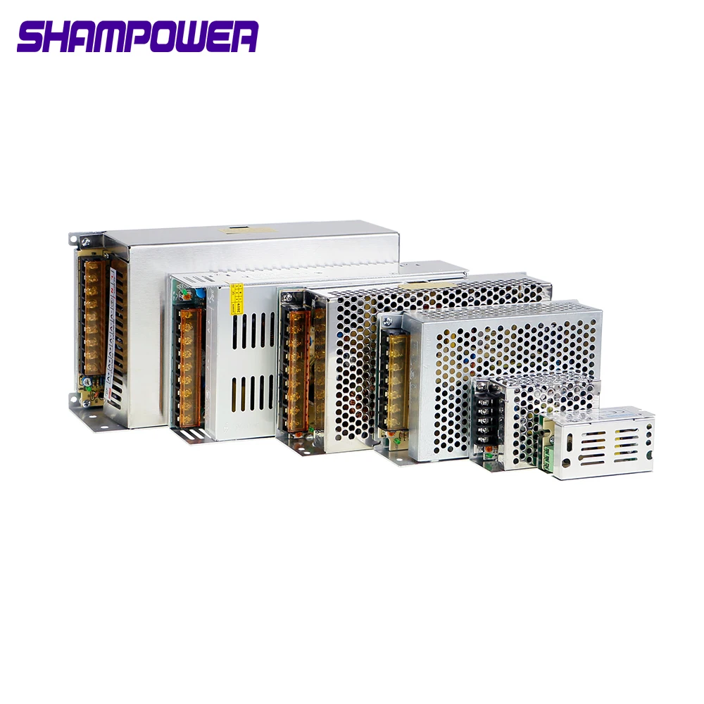 SHAMPOWER импульсный источник питания AC110V/220 V к DC12V1A 2A 5A 10A 15A 20A 30A 10 Вт 24 60 240 360