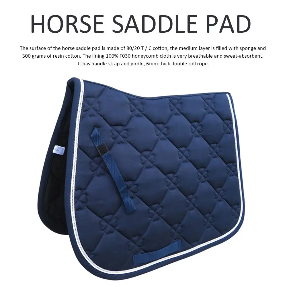 All Purpose Saddle Pad Equestrian Bareback Riding Pad Horse Riding Pad For Horse Riding Show Jumping Performance Equipment 3