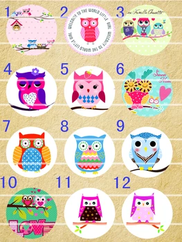 

Handmade Colorful picture Round Glass Cabochons Refrigerator magnet for Necklace Decoration and Phone Chain Accessaries363