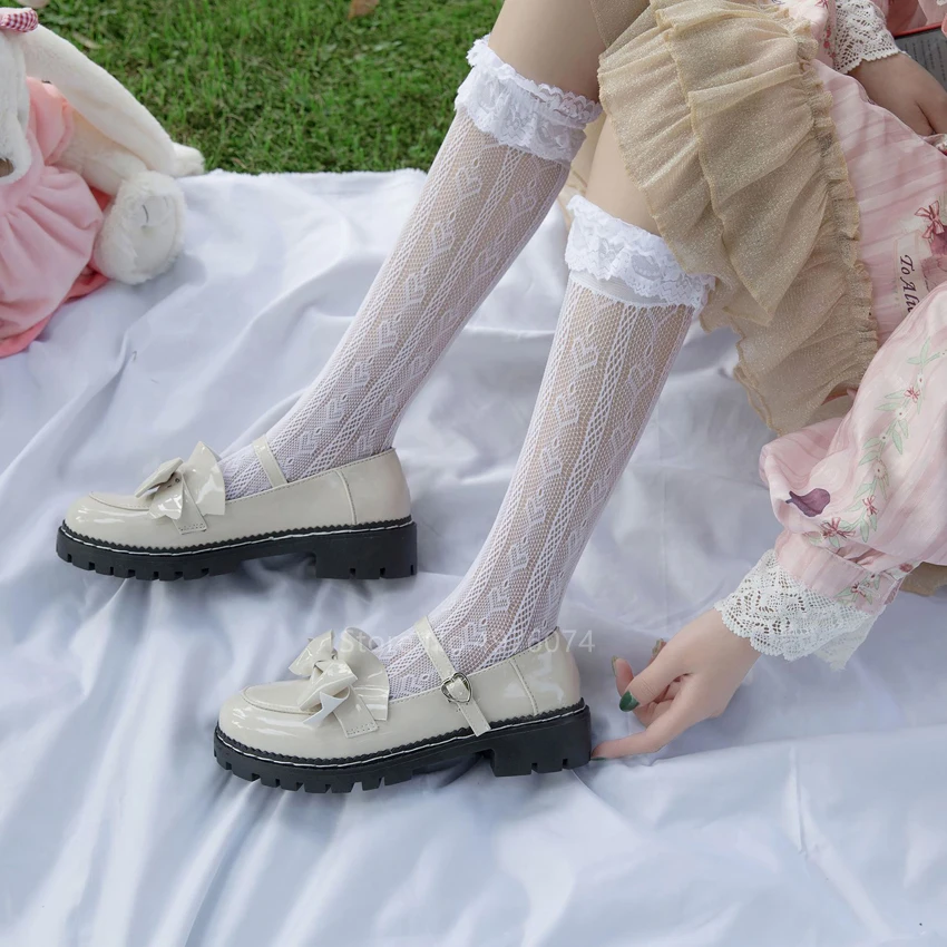 Обувь в японском студенческом стиле с круглым носком и пряжкой; обувь с бантом в стиле Лолиты; JK; обувь для путешествий из искусственной кожи; 3 цвета
