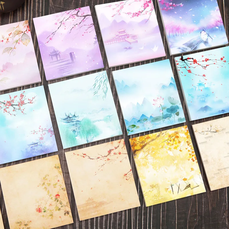 

Note Paper Brick Tearable Note Paper Chinese-style Carry-on Carriable Tearable Notepad Mamo Pad Students Supplies Small Gifts