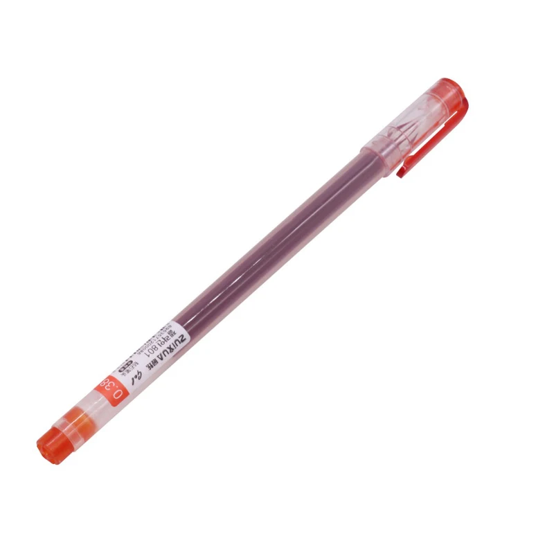 대용량 잉크 다이아몬드 팁 젤 펜, 검정, 파랑, 빨강 리필, 시험 서명 쓰기, 학교 사무용품, 세트 당 6 개, 0.38mm