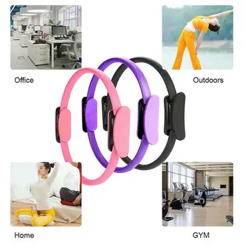 

Yoga Pilates Ring Magic Wrap Slimming Body Building Training Heavy Duty Pp Material Yoga Circle 38*3.5CM