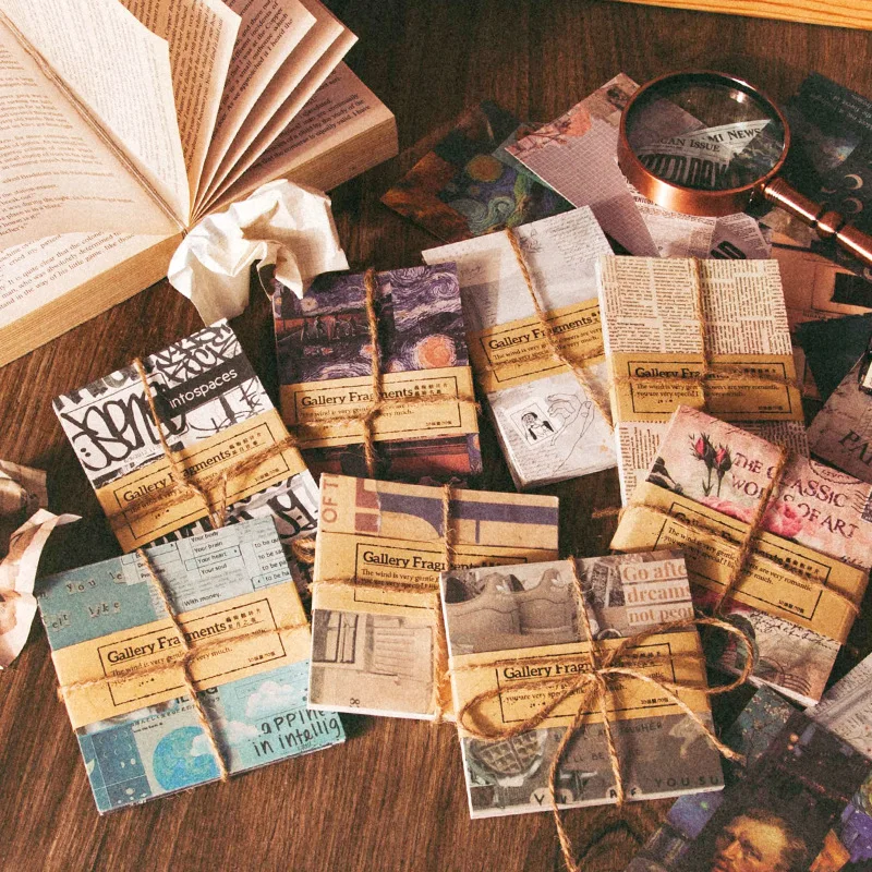 Блокноты для заметок 50 шт. Стикеры серия фрагментов художественных музеев
