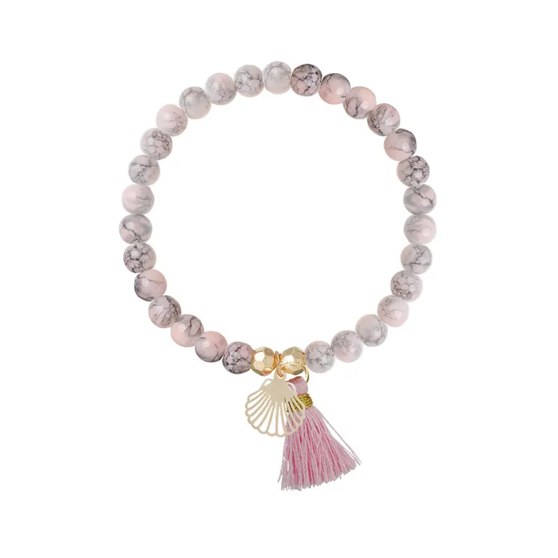 Women Bracelets Set Boho Gem Shell Turtle Leaf Bead Chain Leather Multilayer Bracelet Charm Lady Gold Jewelry Gift