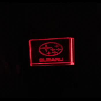 

Subaru Car Logo Fashion Crystal USB Flash Pen Drive With LED Light USB 2.0 4GB 8GB 16GB 32GB Wedding Gifts Pendrive cle usb