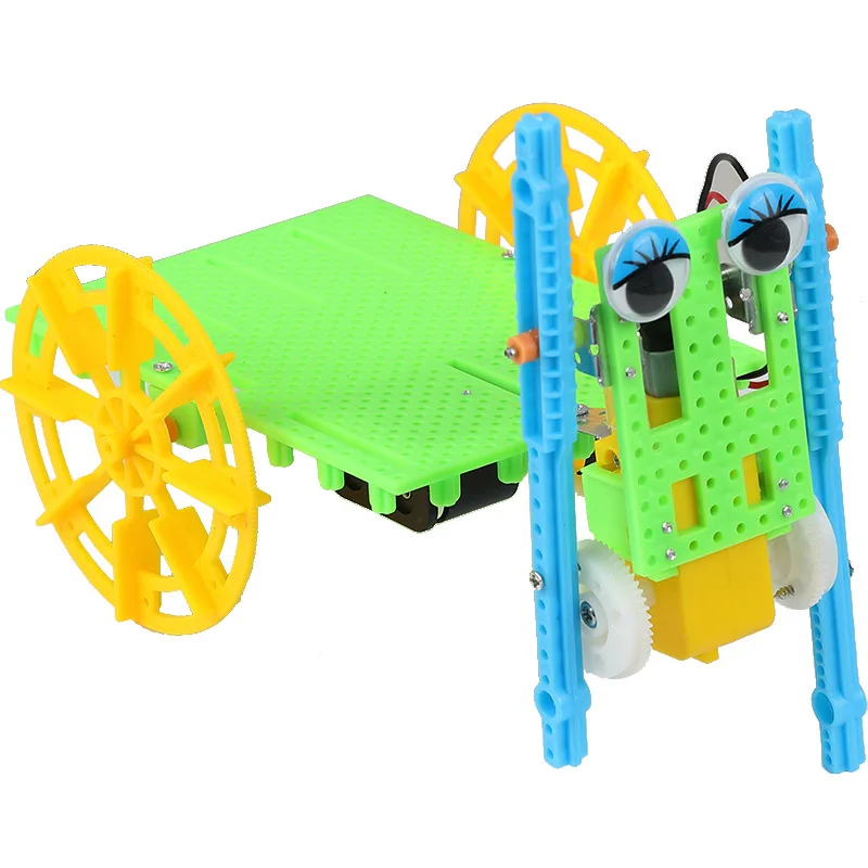 

DIY Steam Educational Technological Production of Hand-made Robot Creative Homemade Human Horse Drawn Cart Model