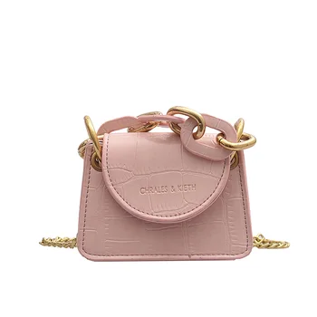 

Stone Pattern PU Leather Mini Crossbody Bags For Women Chain Design Shoulder Messenger Bag Lady Lipstick Handbags Purses