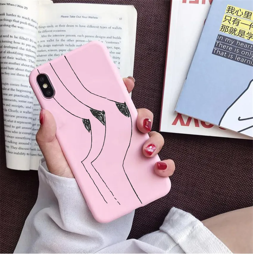 Забавный абстрактный художественный чехол с линиями для iphone 7 8 6 6s 11 pro plus чехол Модный чехол для телефона s мультяшный женский чехол для iphone X XS MAX - Цвет: FHSR-23261